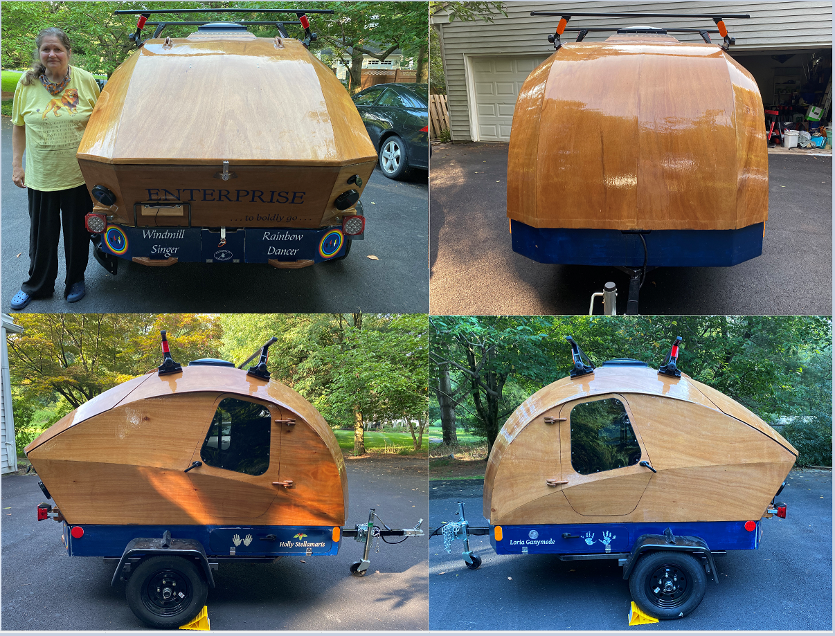 All four sides of camper with reflectors circled